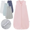 thumbnail image 1 of Baby Sleep Sack, 0-24 Months 100% Rayon Cotton Baby Sleeping Bag 2-Way Zipper Toddler Wearable Blankets,Comfy Stretchy Thin Sleep Sacks, TOG 0.5, 1 of 7