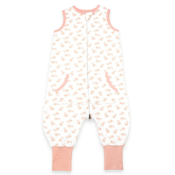 Baby Sleep Sack 12-24 Months, 0.5 TOG Sleep Sack Baby Wearable Blanket, Toddler Baby Sleep Sack with Feet, Sleeveless Breathable Sleep Sacks for Baby Girls, Bees