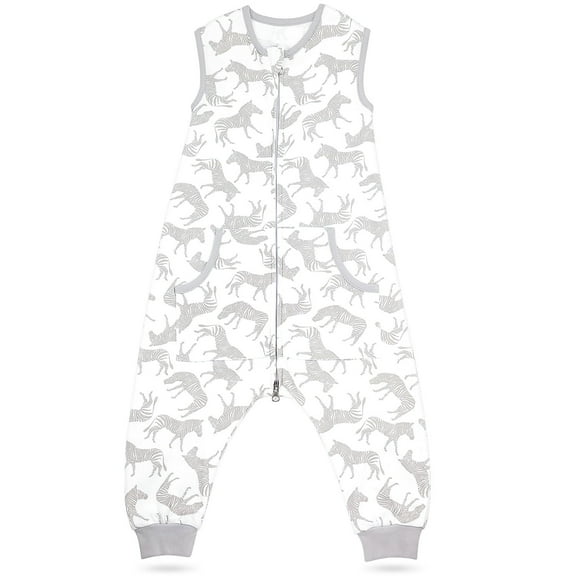 Baby Sleep Sack 12-24 Months, 0.5 TOG Sleep Sack Baby Wearable Blanket, Toddler Baby Sleep Sack with Feet, Sleeveless Breathable Sleep Sacks for Baby Girls, Grey