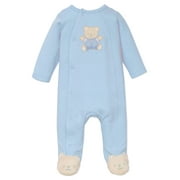 Baby Sleepers Blue Bear One-Piece Footie Pajamas for Boys - 3 Months
