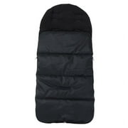 Baby Sleeping Bag Universal 3 in 1 Stroller Annex Mat Footmuff Cover Autumn and Winter Pram Mat Keep Warm Waterproof Windproof Cold-Proof Detachable (Black)