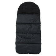 Baby Sleeping Bag Universal 3 in 1 Stroller Annex Mat Footmuff Cover Autumn and Winter Pram Mat Keep Warm Waterproof Windproof Cold-Proof Detachable Black