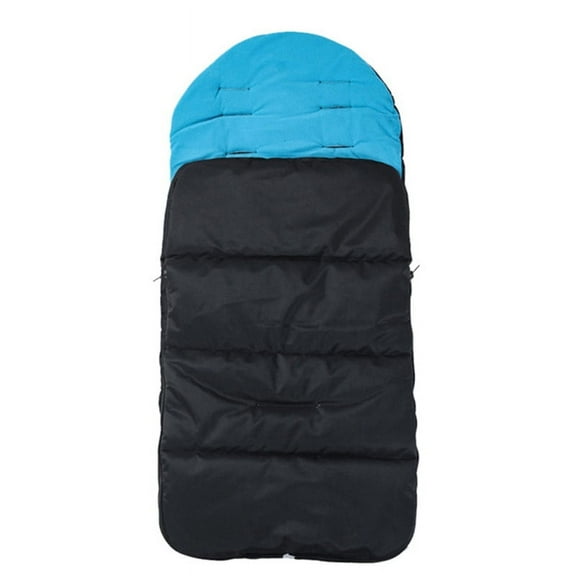 Baby Sleeping Bag Universal 3 in 1 Stroller Annex Mat Footmuff Cover Autumn and Winter Pram Mat Keep Warm Waterproof Windproof Cold-Proof Detachable (Blue)
