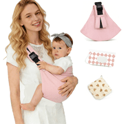 Baby Sling Carrier Adjustable Baby Sling -Toddler Sling Comfortable Baby Wrap Carriers Ergonomic-Designed, Travel Friendly Carrying 10-45 LbsLeopard