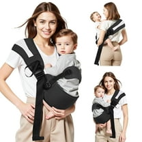 Baby Sling Carrier Newborn to Toddler(15-55lbs), Toddler Carrier with Breathable & Anti-Slip Seat Cushion for Comfort, Lightweight Travel-Friendly