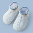 thumbnail image 1 of Baby Boy Sock Shoes Non Floor Baby Walking Socks Breathable Warm Soft Sole Rubber Cotton Toddler Shoes Baby Sneakers for Girls 19-24 Months, 1 of 3