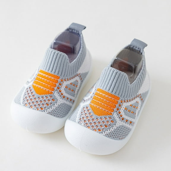 Baby Slipper Socks Non Floor Baby Walking Sock Shoes Breathable Warm Soft Rubber Sole Cotton Toddler Shoes Baby Sneakers for Girls 6-12 Months