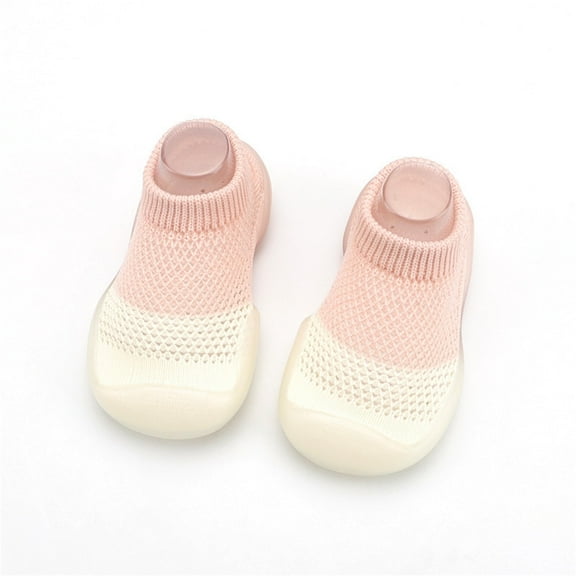 Baby Slipper Socks Non- Boys Girls Walking Shoes Breathable Lightwewight Soft Sole Rubber Cotton Toddler Boy Shoes for Boys 18-24 Months
