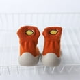 thumbnail image 1 of Baby Slipper Socks Non- Walking Shoes Indoor Warm Knit Soft Sole Rubber Cotton Shoes for Boys, 1 of 3