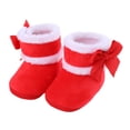 thumbnail image 1 of Baby Slippers Girls Boys Winter Booties Soft Lining Non- Rubber Sole Crib Shoes Indoor Outdoor Winter for Birthday Gifts Size 2-3, 1 of 5