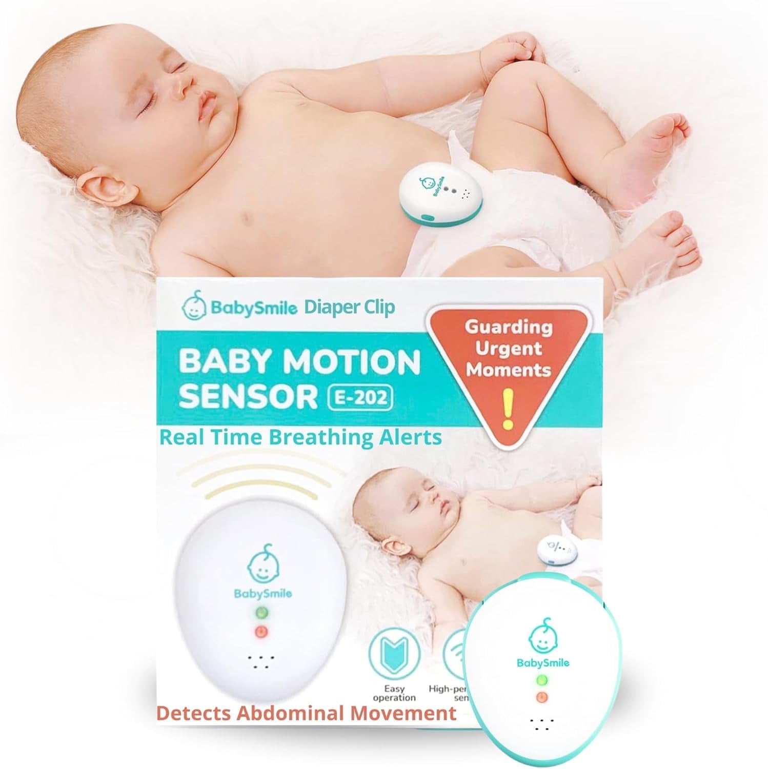 Free Shipping! BabySmile Baby Motion Sensor Monitor No Bluetooth ...