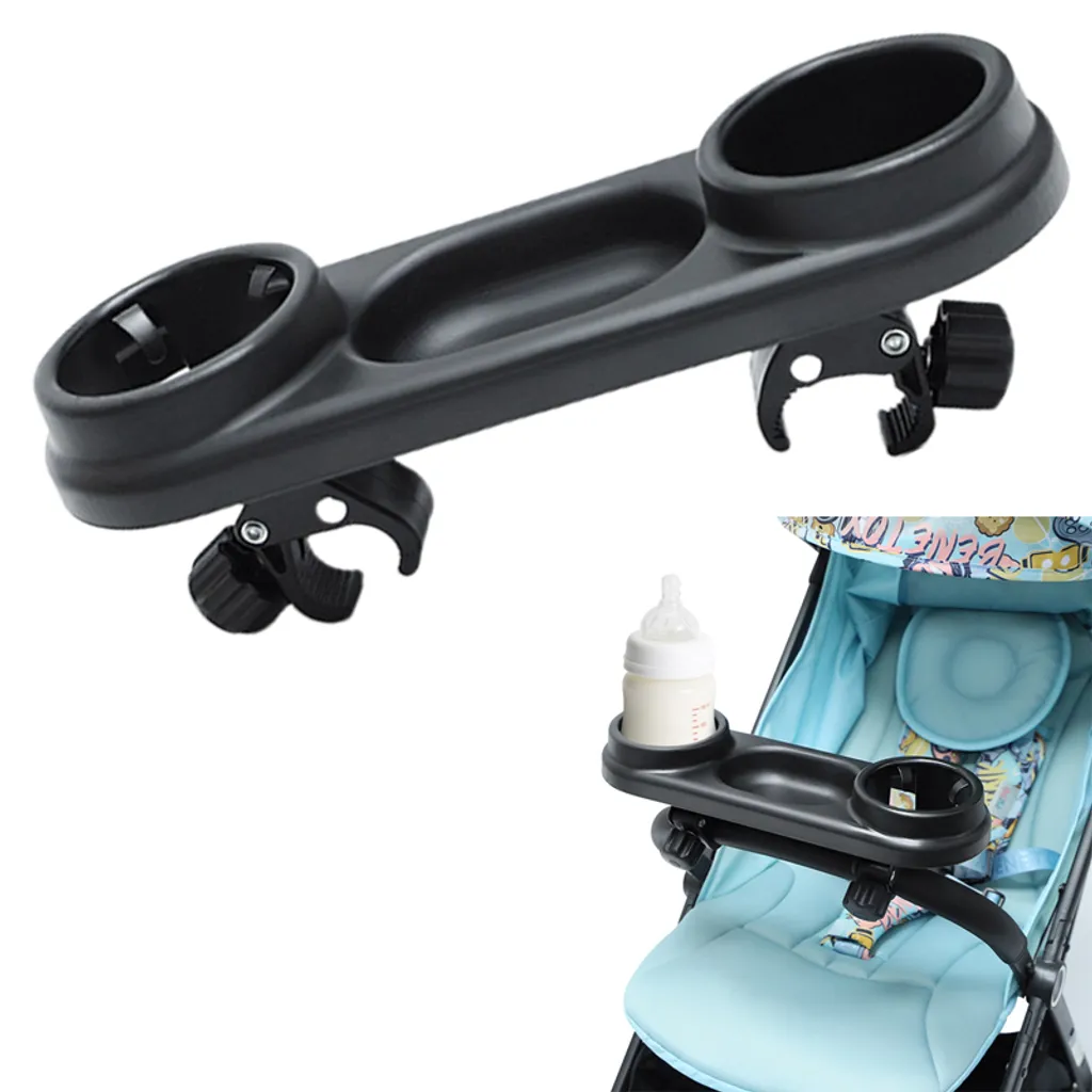 Baby Snack Tray, Universal Stroller Snack Tray with Adjustable Clip Fits Most Types of Strollers