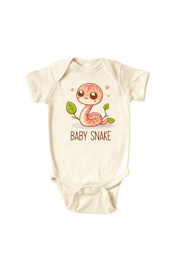 Baby Snake Zodiac Baby Bodysuit, Newborn Outfit, Baby Clothes, Gift for Children 6-9m Natural