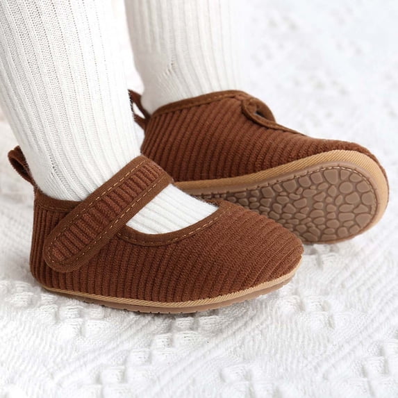 Baby Sneakers For 0 18 Months Soft Corduroy First Casual Shoes For Girls And Boys Comfortable Everyday Footwear Baby Sneakers Baby Shoes Everyday Wear, 0-6 Months, Brown