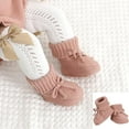 thumbnail image 1 of Baby Sneakers For Soft Knit Booties With Bow Cute First Shoes Warm Winter Toddler Socks Boys Girls, 1 of 7