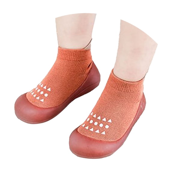 Baby Sneakers Practical Baby Sock Shoes Classic Walking Shoes Non Breathable Design Soft Rubber Sole Comfortable Slippers For Baby Learning To Walk ,2-2.5 Years