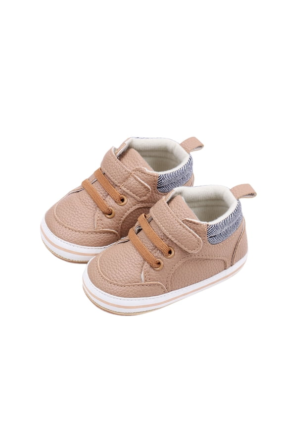Baby Sneakers Toddler Sneakers Walking Shoes Casual Footwear Pu Soft Sole Breathable Wear-Resistant For Infant Daily Wear ,6-12 Months