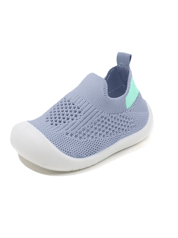 Baby Sneakers for Boys Girls Soft Rubber Sole Breathable First Walking Shoes Toddler Non Lightweight Sock Sneakers
