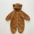 thumbnail image 1 of Baby Snowsuit Fleece Jumpsuit Bear Ear Boy Baby Romper Baby Outfits Warm Newborn Boy 2-3 Years, 1 of 3