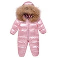 Baby Snowsuit Romper Hooded Winter Coat Toddler Boys Girls Down Jacket