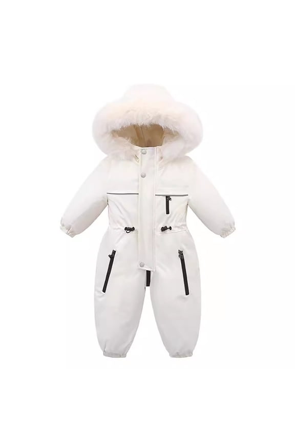 Baby Snowsuit Toddler Girls Snow Suit Jackets Coats Jumpsuits Thicken Warm Winter Outdoor Snowboarding for Baby Toddler 8T