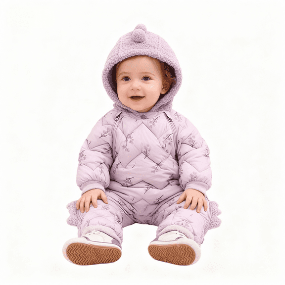 Baby Snowsuit Winter Romper Hooded Boys Girls Jumpsuit Fall Winter Warm Outfits Infant Newborn Clothes