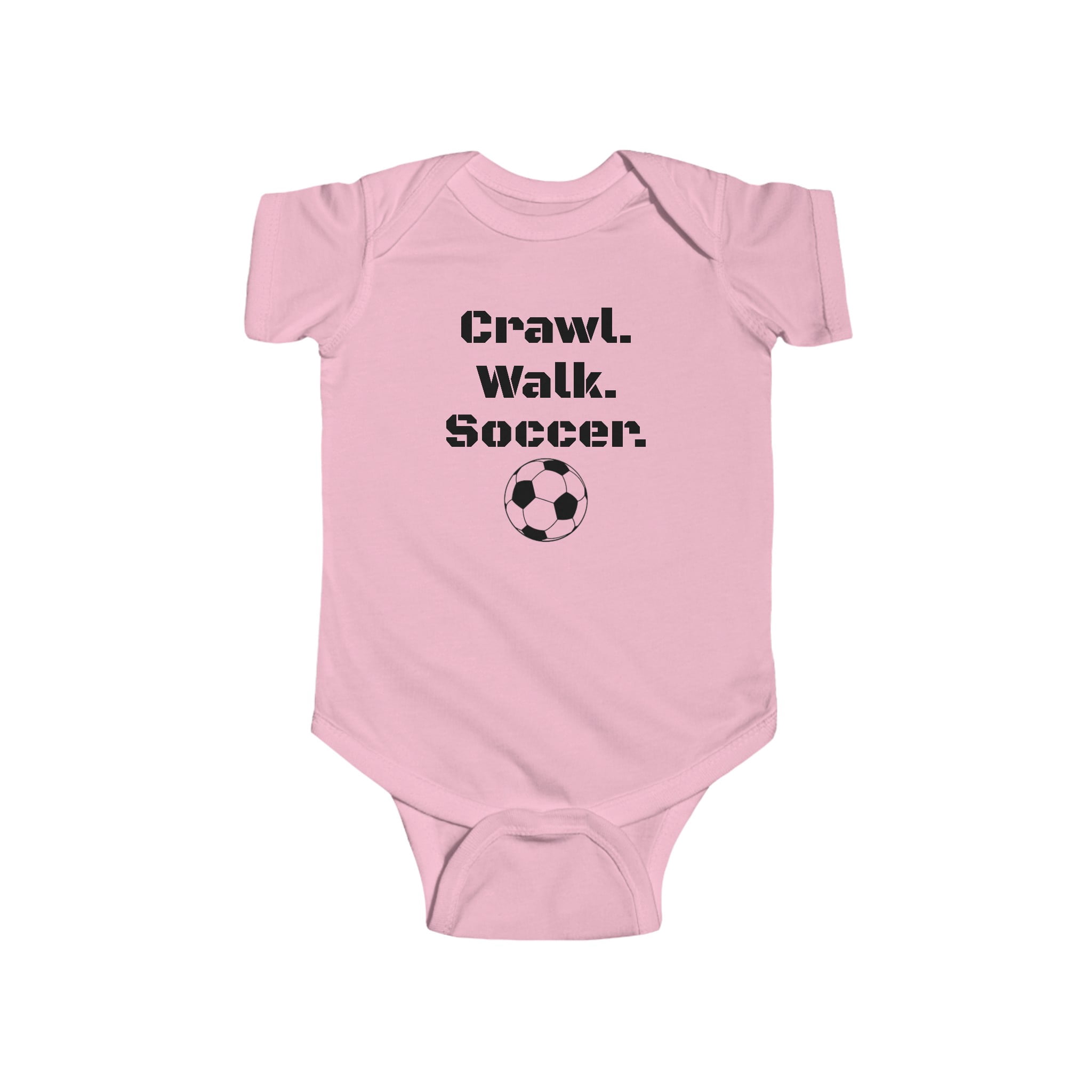 Baby Soccer Onesie. Crawl. Walk. Soccer.