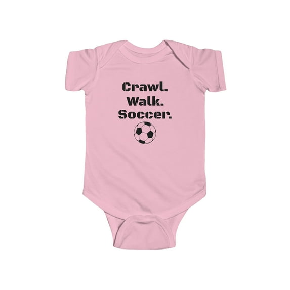 Baby Soccer Onesie. Crawl. Walk. Soccer.