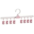 thumbnail image 1 of Baby Sock Drying Hanger, 8-Pin Rotatable Plastic Clips for Infants and Toddlers, Yellow Pink Light Blue Color Options, 1-Pack, 1 of 5