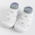 thumbnail image 1 of Baby Sock Shoes Anti Indoor Walking Sock Shoes Indoor Warm Knit Soft Sole Rubber Cotton Toddler Shoes Toddler Boy Shoes for Girls, 1 of 3