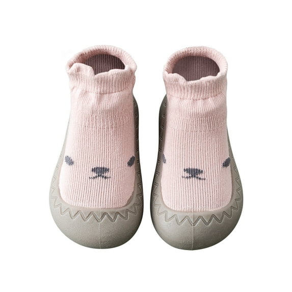 Baby Sock Shoes Baby Walking Shoes Infant Non-Slip Breathable Slippers with Soft Rubber Sole Baby Boys Girls Slip On Sneakers 6 Months-3 Years