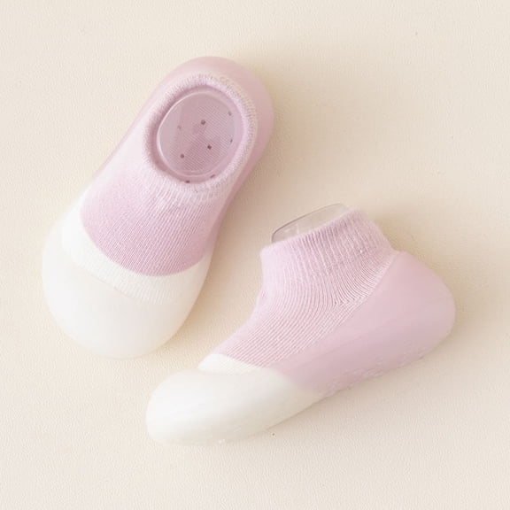 Baby Sock Shoes Non-Skid Toddler Boys Girls Walking Socks Shoes Breathable Lightwewight Soft Sole Rubber Cotton Socks Shoes Winter Socks for Boys 2-3 Years