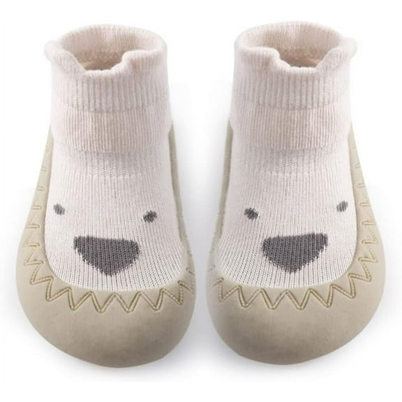 Baby Sock Shoes Toddler Cartoon Soft Rubber Sole Non Slip Floor Slipper for Boys Girls First Walking