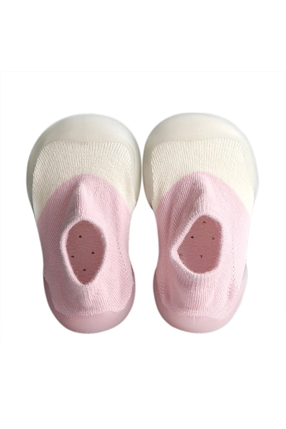 Baby Sock Shoes Toddler Soft Rubber Sole Sneakers Infant Non Slip Floor Slipper for Boys Girls First Walking, 6 Months-3T