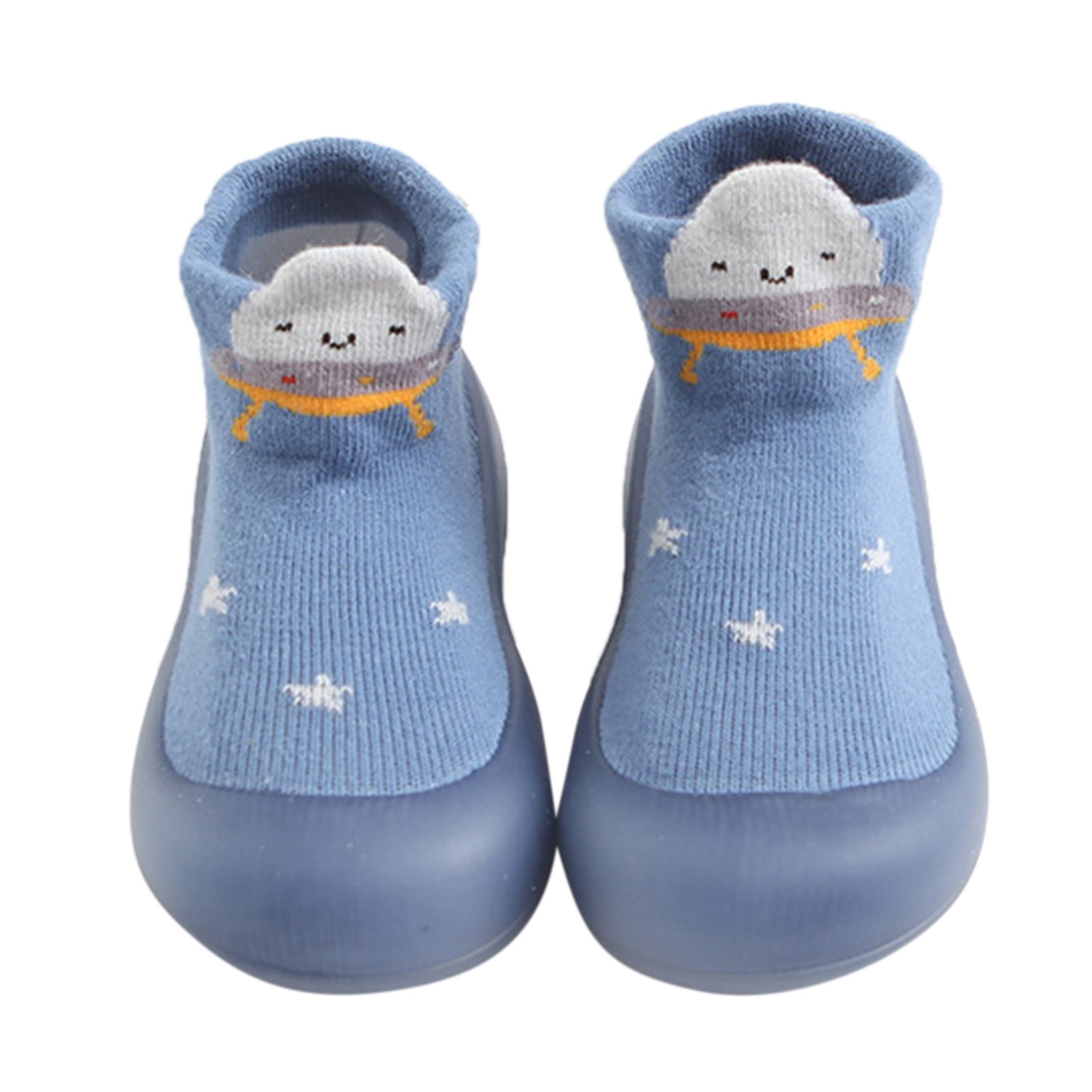 Baby Sock Shoes Walking Shoes Soft Rubber Sole Non Floor Cotton Socks ...
