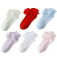 thumbnail image 1 of Baby Socks 0-6 Months Boys Toddler Baby Girls Green Lace Ruffle for Girls Big Frilly Ankle Socks Kids Cute Cotton Socks Socks for Toddler Girls 2T-3T, 1 of 4