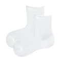 thumbnail image 1 of Baby Socks Kids Spring Summer Solid Candy Color Thin Mesh Crew Socks White 2 Years-4 Years, 1 of 5