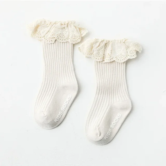 Baby Socks Newborn Lace Socks Baby Girl Knee High Long Infant Toddler