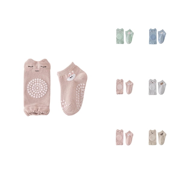 Baby Socks Non Slip Socks for Crawling Learning To Walk Breathable Toddler Socks Knee Pads Set