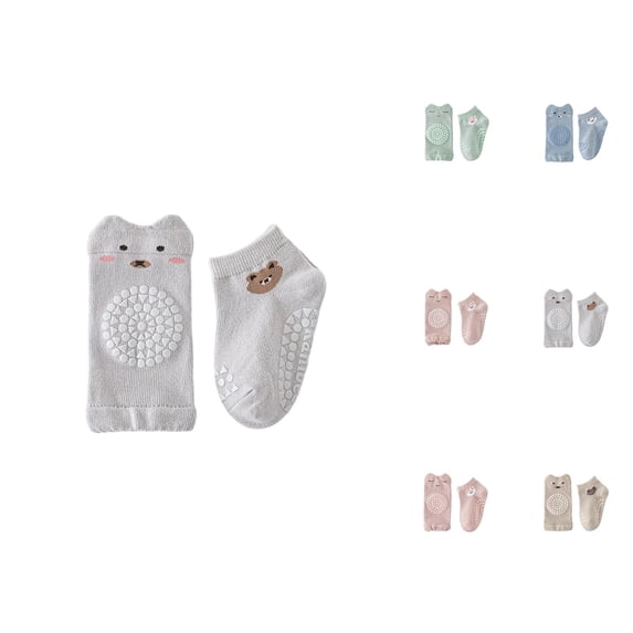 Baby Socks Non Slip Socks for Crawling Learning To Walk Breathable Toddler Socks Knee Pads Set