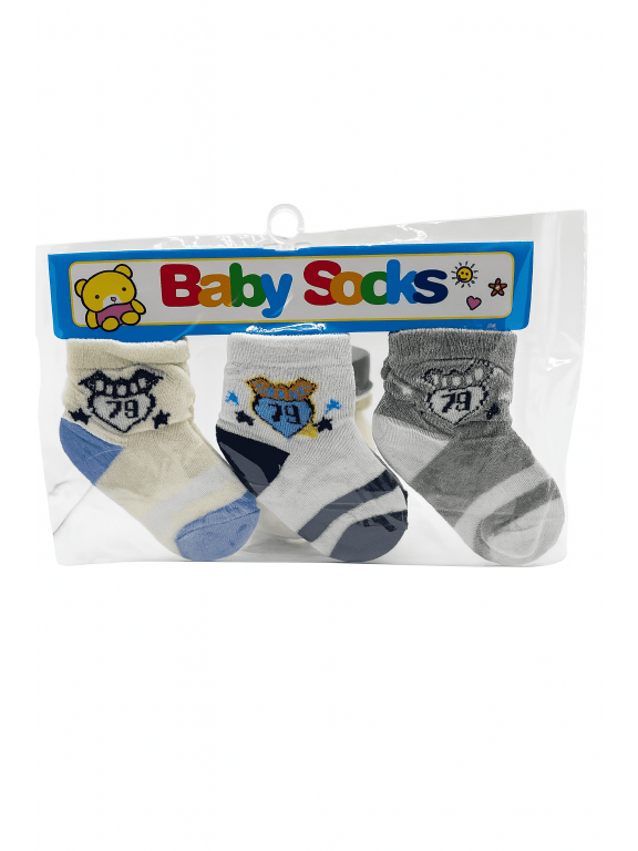 Baby Socks Number 79 Pattern 3 Pack