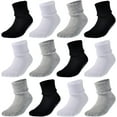 thumbnail image 1 of Baby Socks Toddler Non-slip Socks Thick Warm Cotton Crew Socks with Grips Kids Boys Girls 6/12 Pack, 1 of 1