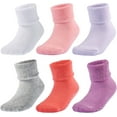 thumbnail image 1 of Baby Socks Toddler Non-slip Socks Thick Warm Cotton Crew Socks with Grips Kids Boys Girls 6/12 Pack, 1 of 1