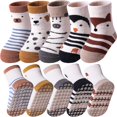 thumbnail image 1 of Baby Socks Toddlers Socks Baby Toddler Girls Boys Non Slip Grips Socks with Grippers Cotton Gifts Socks, 1 of 7