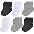 thumbnail image 1 of Baby Socks Unisex-Baby Seamless Turn Cuff Socks Cotton Rich Booties Socks 6 Pairs Pack Newborn Infant Toddlers, 1 of 1