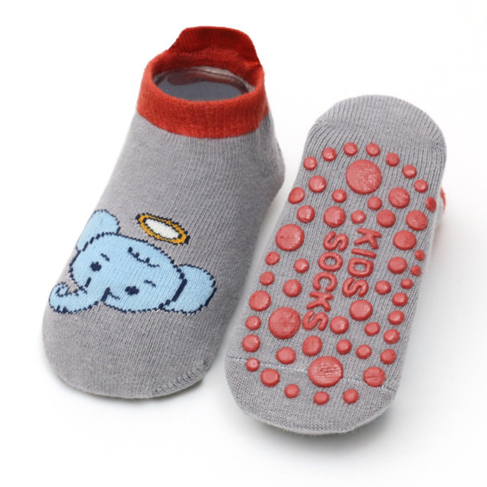 Baby Socks with Grippers 1/6 Pairs Toddler Kids Cartoon Floor Ankle Non Slip Slipper Socks 05