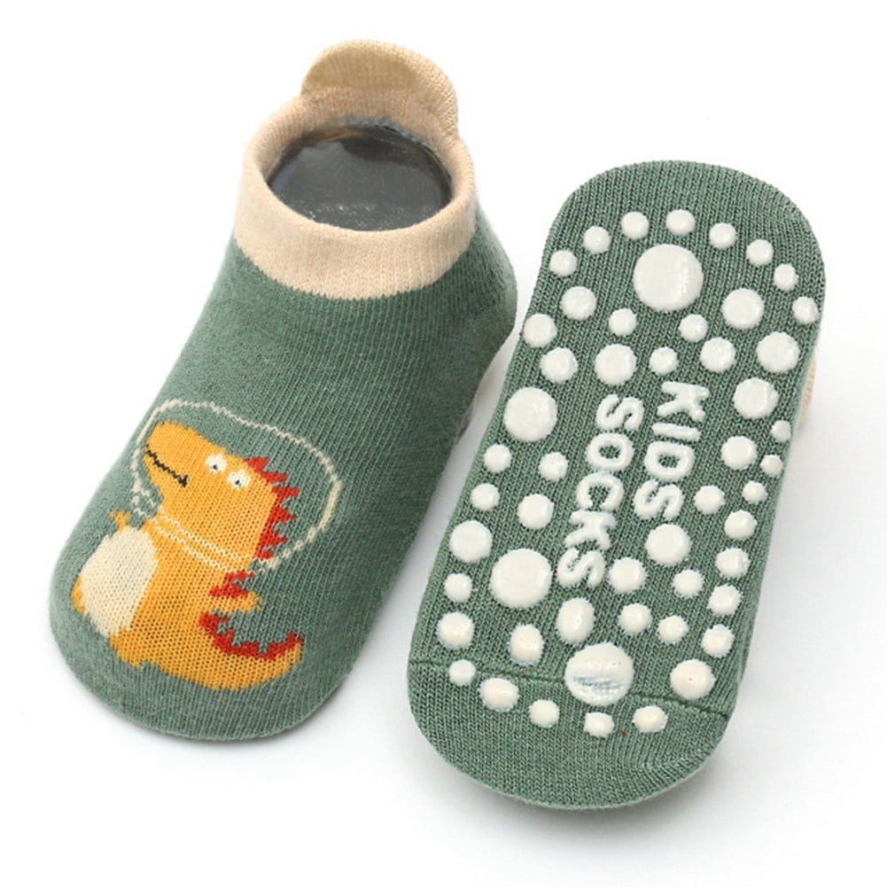 Baby Socks with Grippers 1/6 Pairs Toddler Kids Cartoon Floor Ankle Non Slip Slipper Socks 05
