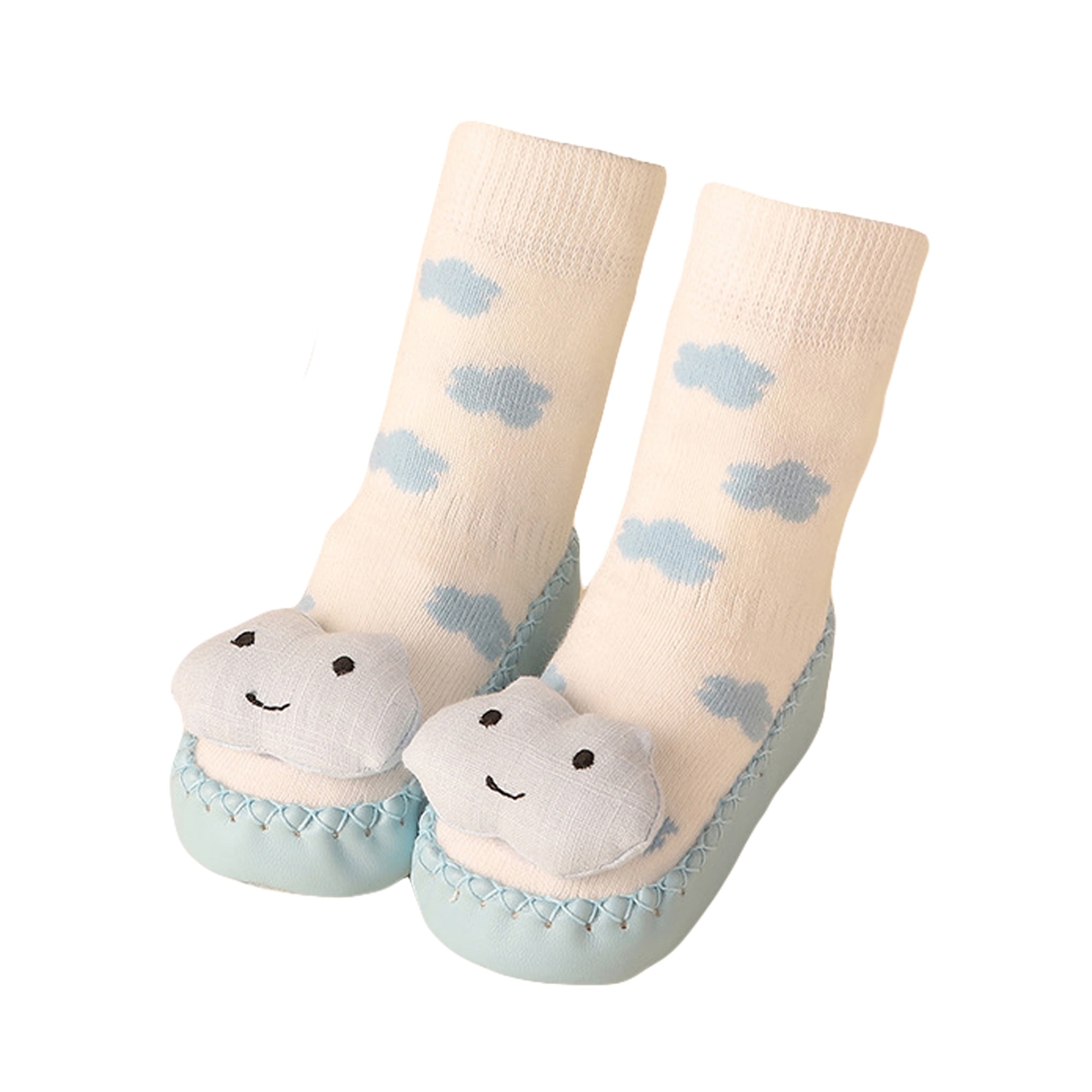 Baby Socks with Grips, Warm Cartoon Infant Booties Sock Slippers ...