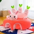 thumbnail image 1 of Baby Sofa Support Chair Soft Plush Cartoon Animals Baby Sitting Chair Learning to Sit Seats without Filled Cotton, 1 of 4