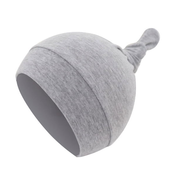 Baby Soft Cotton Hat Nightcap Infant Cute Tail Knot Beanie Cap Bonnet